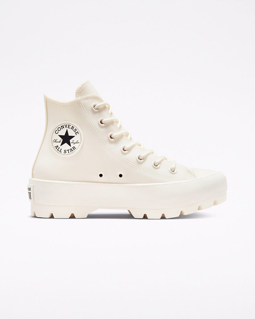 Pantofi Platforma Dama Converse Chuck Taylor All Star Lugged Rubber Inalti Bej Negrii | RO WEXKL135